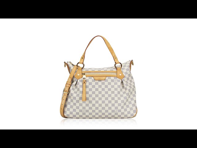 Louis Vuitton White Damier Azur Evora MM Cloth ref.936871 - Joli Closet