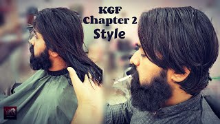 KGF Chapter 2 Yash Hairstyle - Hair Cutting Style 2022!!