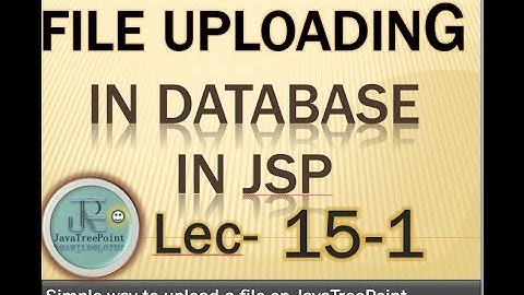 15-1-Image uploading in database and loading from database in jsp and servlet in java