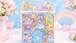 Cute Princess Sticker Collection ✨ Satisfying Sticker ASMR | Creative Sticker Art