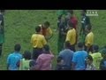 Indonesian football player draws blood after punching referee