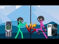 100 Yers old Nokia vs 25 years old💀|Nokiya vs samasung❤️ iPhone |stiki man fight