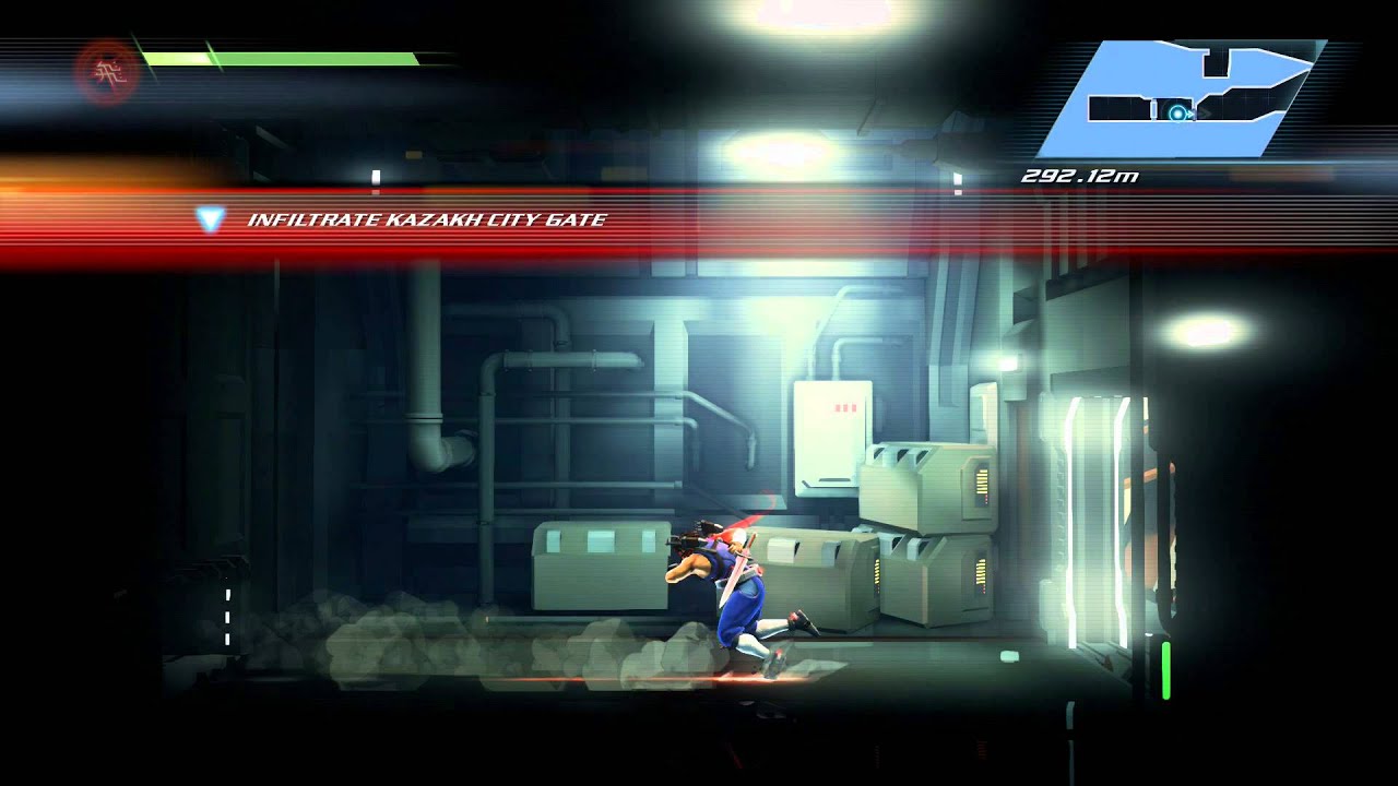 Strider - Kazakh City: City Gates Infiltrate Sequence Hiryu 2D Platform Slide Assault (Escape Trap)
