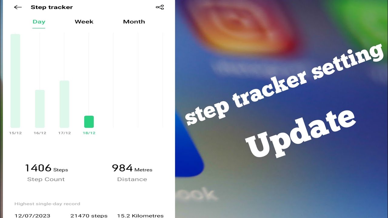 Update The Tracker step tracker setting update, সারা দিন কি সব জানতে পারবে:-(New Setting ...