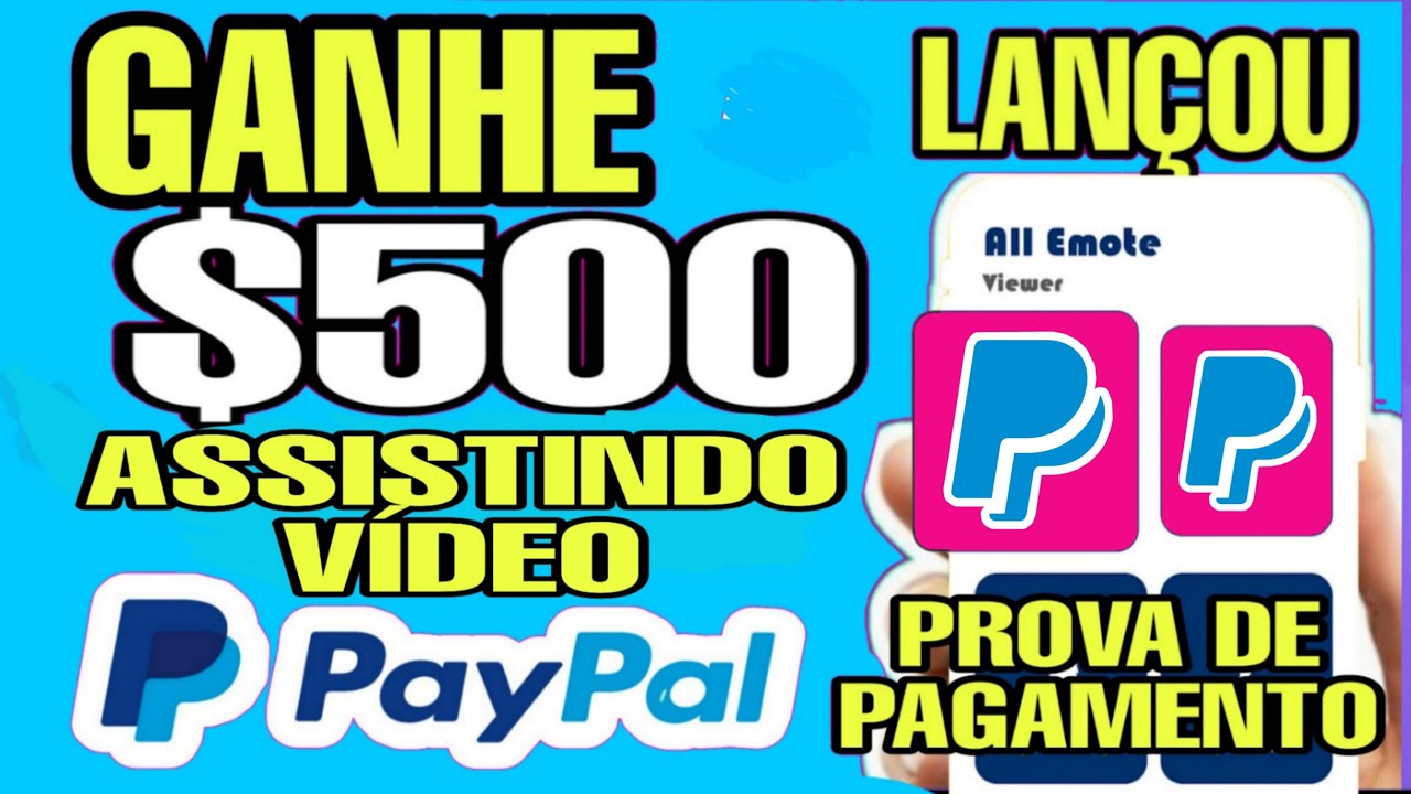 R$500 PAGA EM MINUTOS! APLICATIVO PAGANDO NO PIX E PAYPAL ASSISTINDO VIDEOS