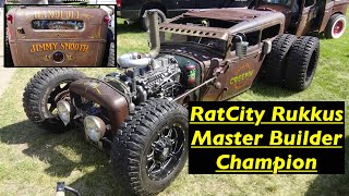 Jimmy Smooth, revs up his 1932 Ford Rat Rod with a 12 valve Cummins diesel and a 92mm Turbo.