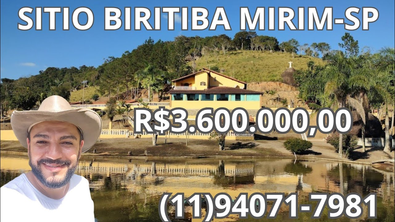 SITIO COMPLETÍSSIMO COM MUITA ÁGUA, 300 METROS DO ASFALTO EM BIRITIBA MIRIM SP