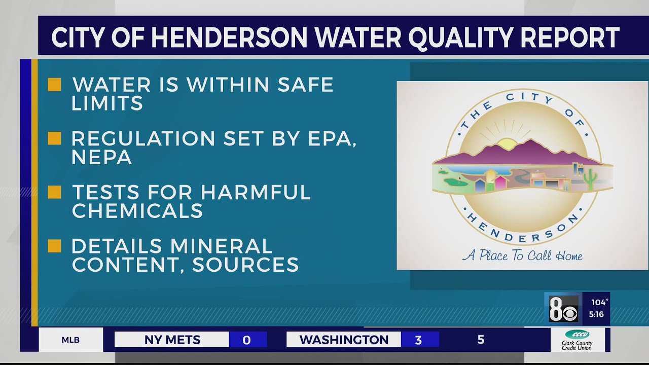 Annual report reveals quality of City of Henderson water - YouTube