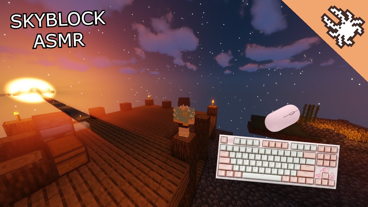 ASMR - Minecraft Skyblock - Soft Whispering, Keyboard & Mouse Sounds ...
