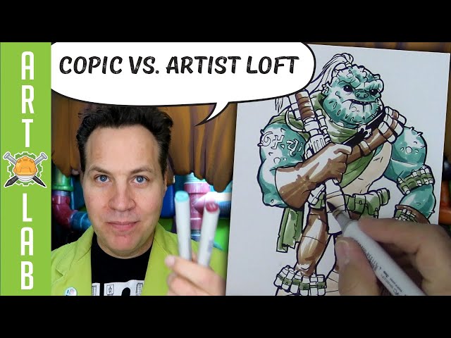 Artist Loft vs Copic Markers- Side by Side Comparison 