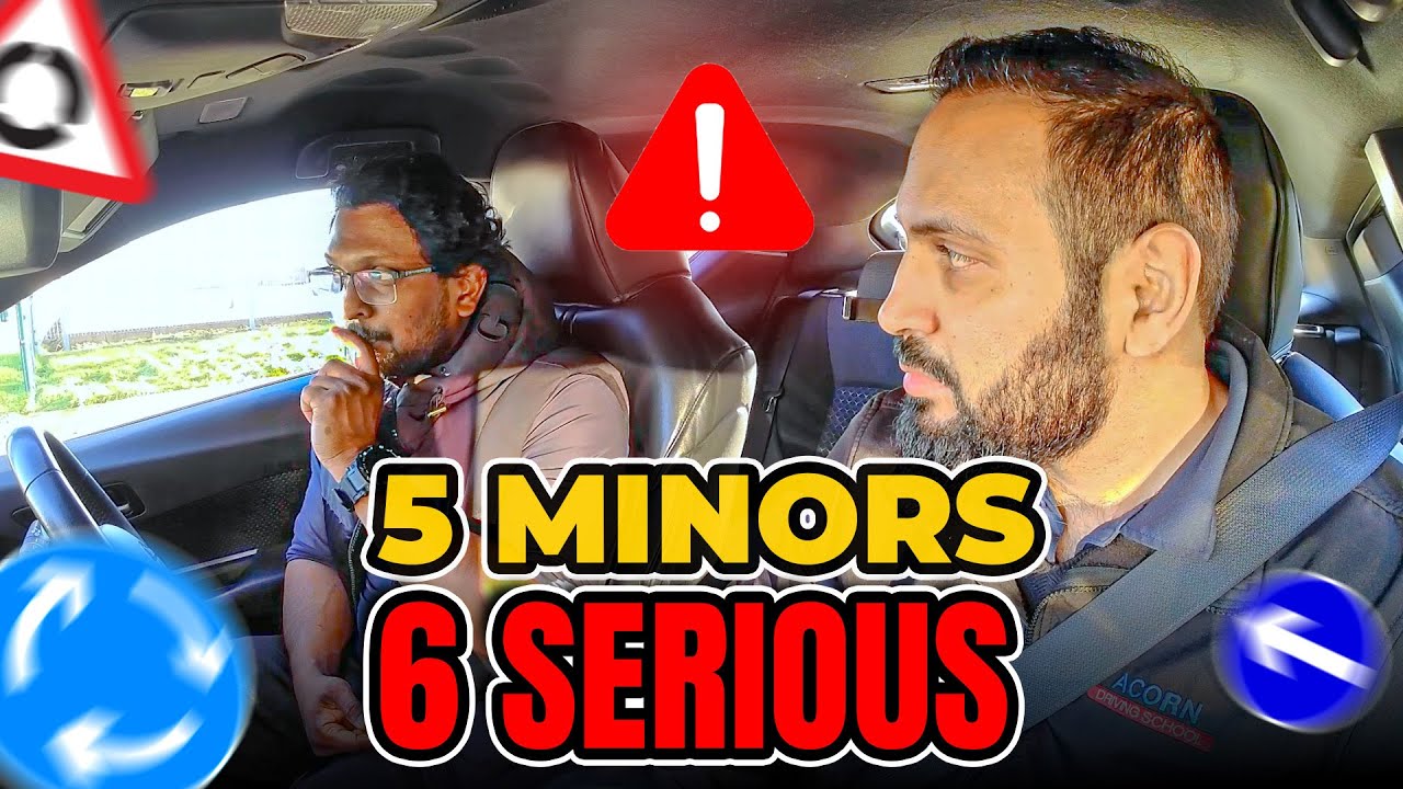 Beginner Driving Mock test | Six Serious & Five Minor Faults | UK ...