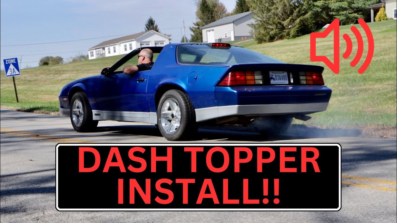 Brand New 1984 - 1992 Camaro Molded Dash Pad Topper Plastic Cover 