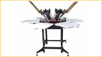 6 color 6 station manual t shirt rotary screen printing machine tshirt screen printing machine