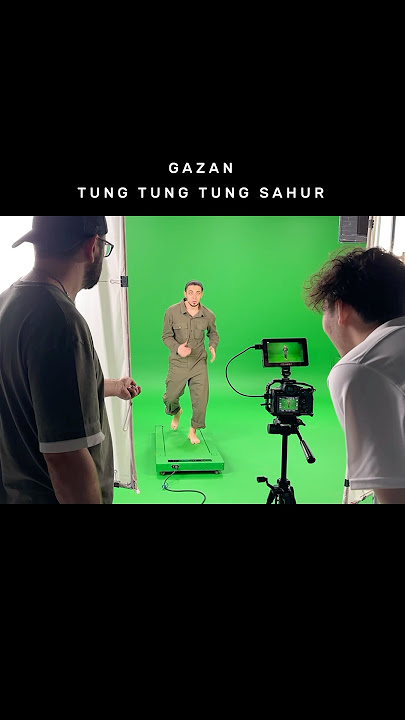 Gazan - tung tung tung sahur, backstage music video