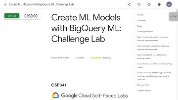 Create ML Models with BigQuery ML:  Challenge Lab GSP341