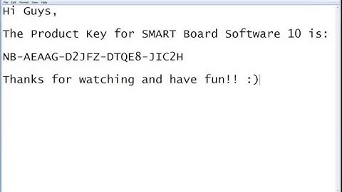 SMART Board 10 Software Product Key