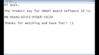 SMART Board 10 Software Product Key