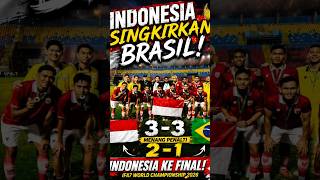 Shocking Indonesia Manages To Defeat Brazil indonesiannationalteam teamday garuda