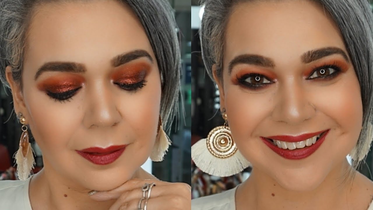 Challenge Monocromático - Look en Rojo maquillaje de ojos