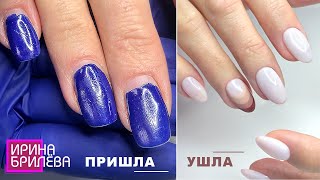 REMAKE manicure after another master 😍 Manicure for beginners 😍 Irina Brilyova