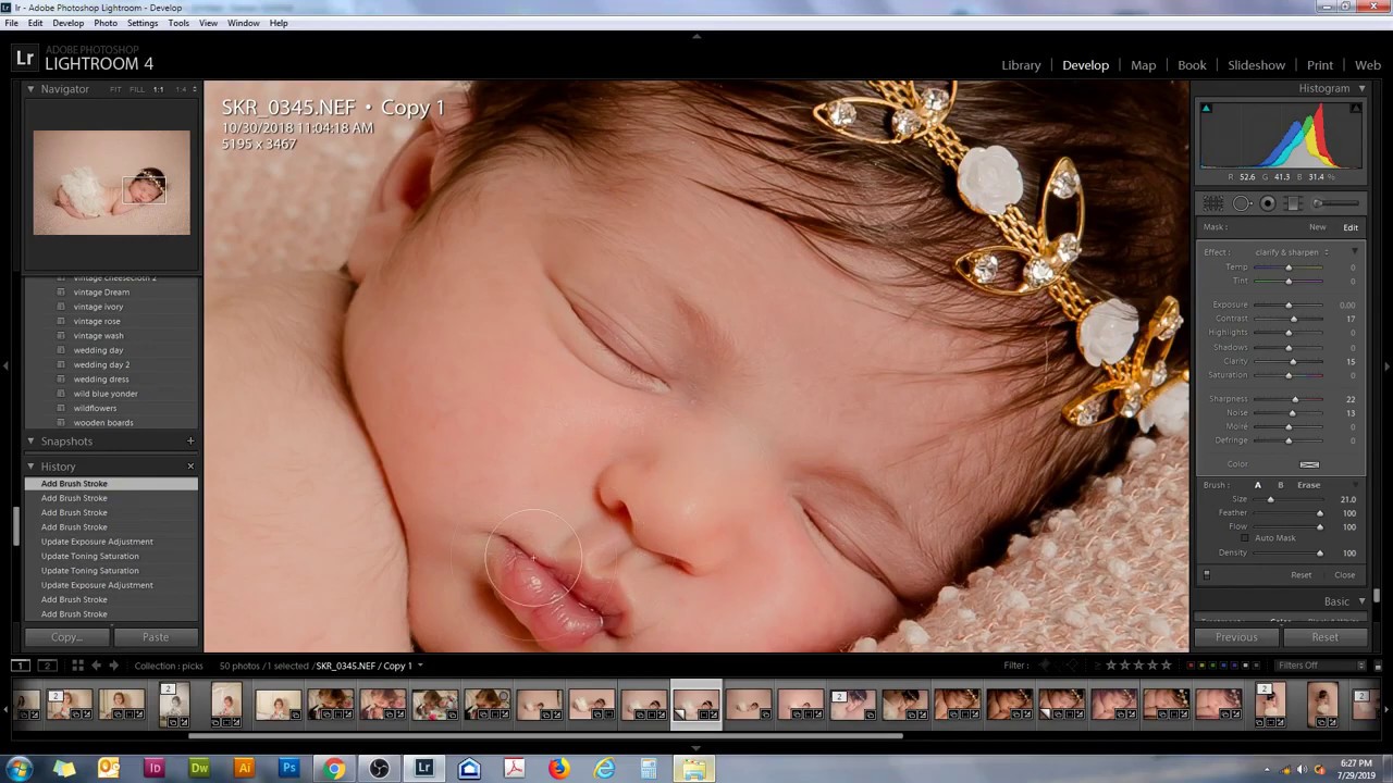 NEWBORN NECESSITIES {Colour Me Pretty Presets} Luxe Brushes for Fine Art Editing in Lightroom