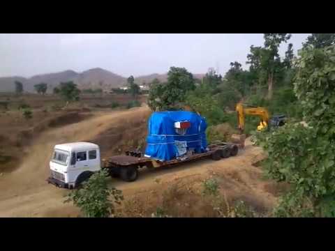 Off road lowboy out of gauge trailer performance.