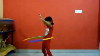 How to rotate hula hoop around your waist and knees