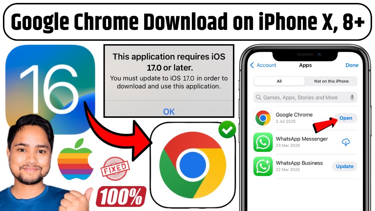 iPhone X Me Google Chrome Kaise Download Kare | How to Install Google Chrome on iPhone X and 8 Plus