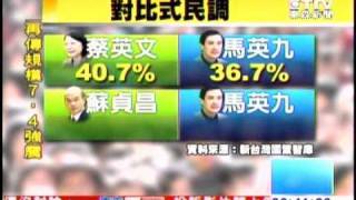 20110407 最新民調小英贏蘇勝馬 控藍介入 蔡英文 東森新聞2400