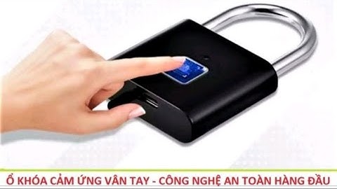 Ổ KHÓA CHỐNG TRỘM CẢM ỨNG VÂN TAY CÀI ĐẶT ĐƯỢC 10 NGÓN TAY CHỐNG NƯỚC SẠC ĐIỆN THÔNG MINH