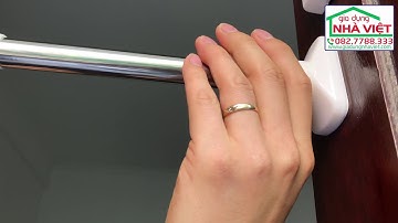 Hướng dẫn lắp ráp thanh treo đa năng điều chỉnh kích thước treo rèm treo quần áo