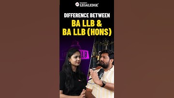 BA LLB vs BA LLB (Hons) | Which Law Degree is Right for You? #LawDegree #BALLB #BALLBHons