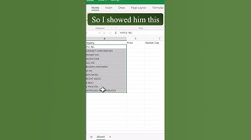 Stock Data in Excel | Excel Tips and Tricks | #shorts