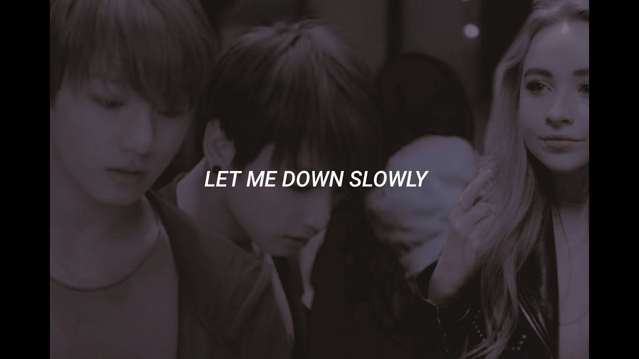 Jungkook & Sabrina Carpenter let me down slowly MV YouTube