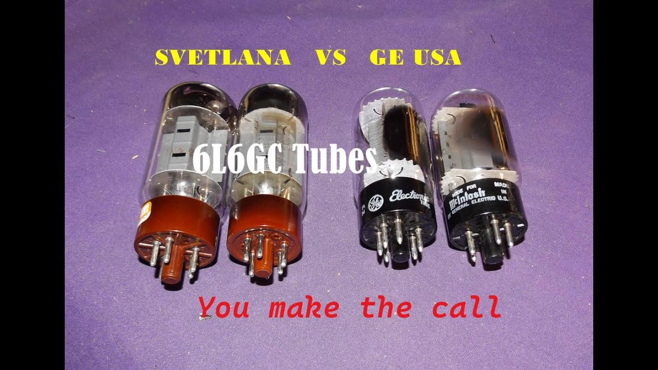 GE USA vintage 6L6GC vs SVETLANA Russia 6L6GC Tube tone comparison