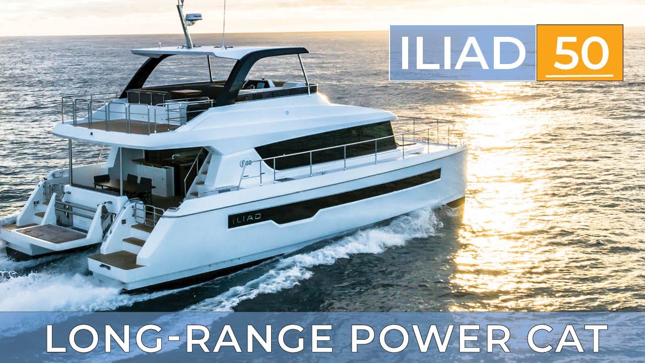 Long range cruising power catamarans