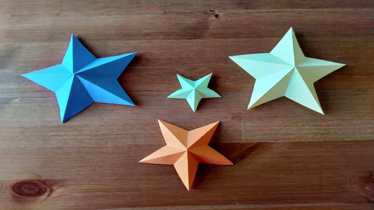 Easy Origami star Paper star YouTube