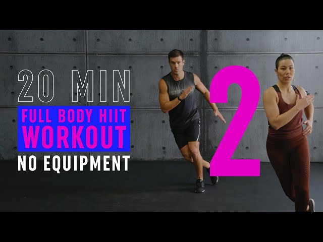 20 Min Full Body HIIT Workout 2 / Intense Fat Burning & Toning Cardio / No Equipment class=