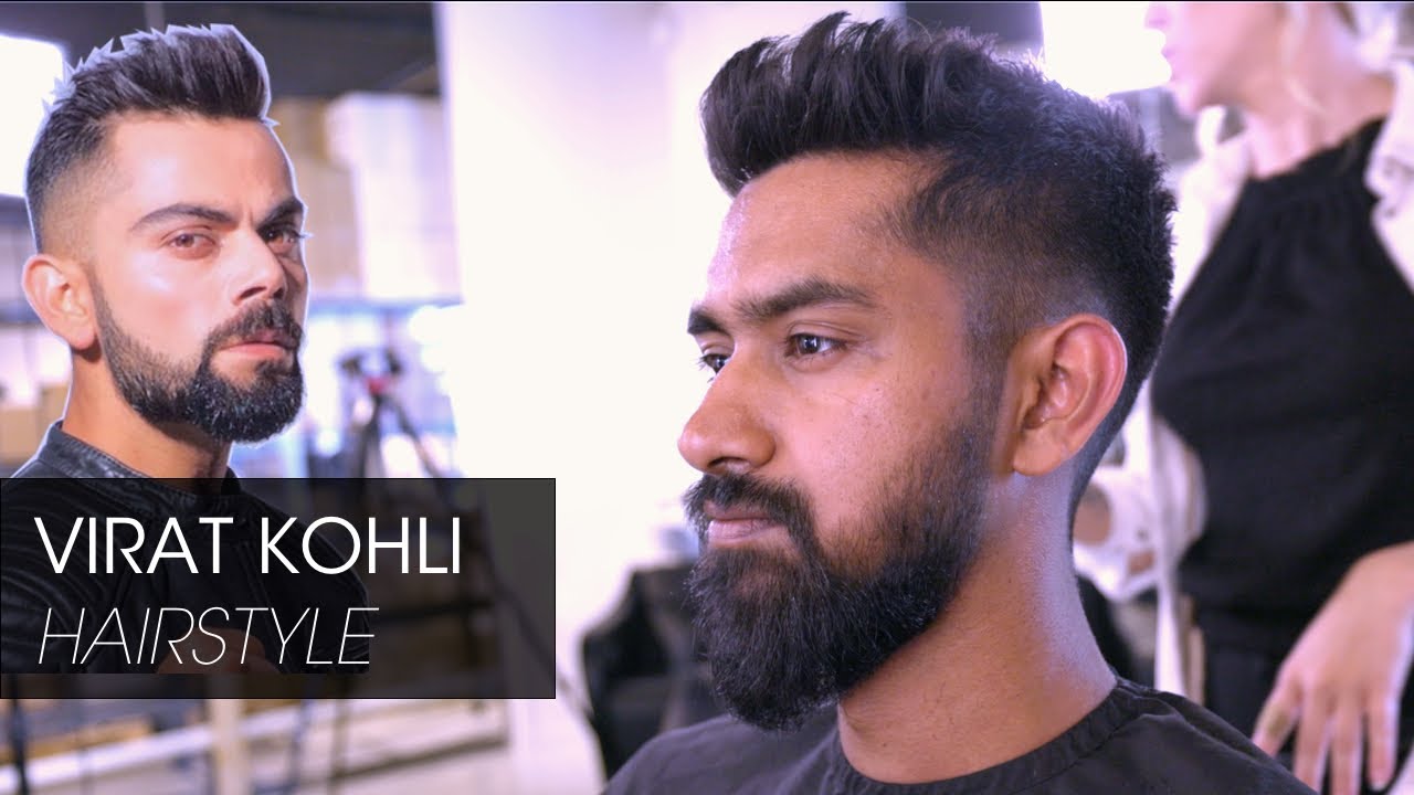 Virat Kohli New Hairstyle: आईब्रो पर स्‍टाइल‍िश कट... बालों का ड‍िजाइन भी  चेंज, क‍िलर लुक में कहर ढा रहे व‍िराट कोहली - virat kohli new hairstyle  changed his look before indian premier