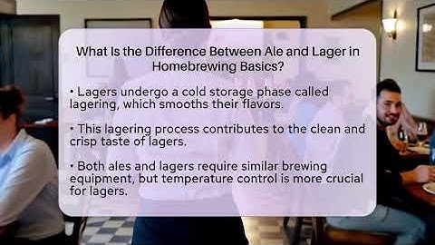 What Is the Difference Between Ale and Lager in Homebrewing Basics? | The Pint Guy