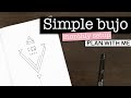 EASY BULLET JOURNAL SETUP 💜 Quick and simple monthly bullet journal setup | Minimal bullet journal