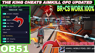 OB51 UPDATED MOD MENU | AIMKILL MOD MENU FREE FIRE | ALL SERVER WORKING