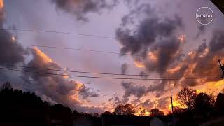 Timelapse captures dramatic sunrise in southern Kentucky
