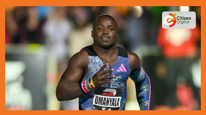 Ferdinand Omanyala wins Kip Keino classic 100M race