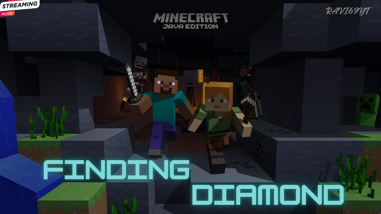 FINDING DIMOND IN DEEP CAVE || MINECRAFT LIVE - YouTube