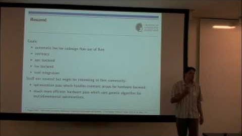 2008 LLVM Developers Meeting - Designflow: using LLVM to compile to Hardware - 5 of 5