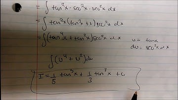 Integrals of Tan^mx Sec^nx When Both M and N Are Even