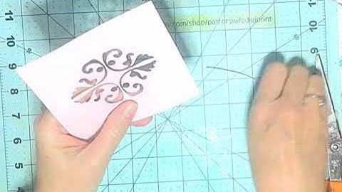 How to make cardstock stencils with the Brother Scan and Cut machine