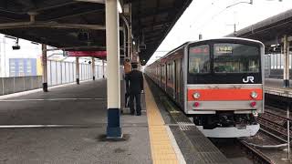 【残り7編成】武蔵野線205系5000番台ケヨM6編成南船橋駅発車シーン&車掌動作