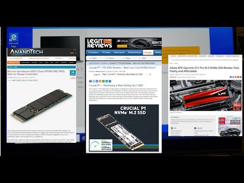 Does Your Choice of M.2 SSD Make A Difference?  Micron 2200S vs Crucial P1 vs XPG S11 on Dell 5300
